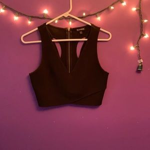 Black crop top